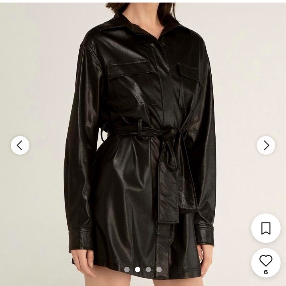 NWT Third Form Slick Rick Free People leather dress